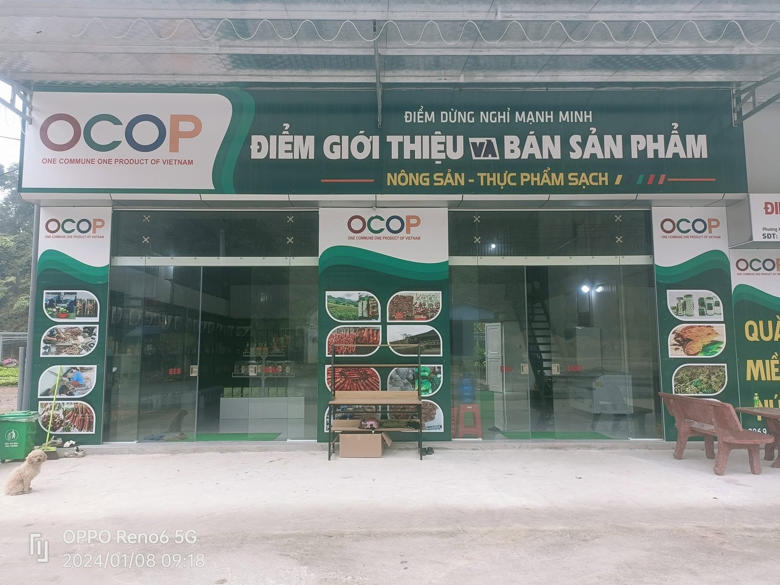 Điểm dừng nghỉ & gian hàng OCOP Mạnh Minh Eco
